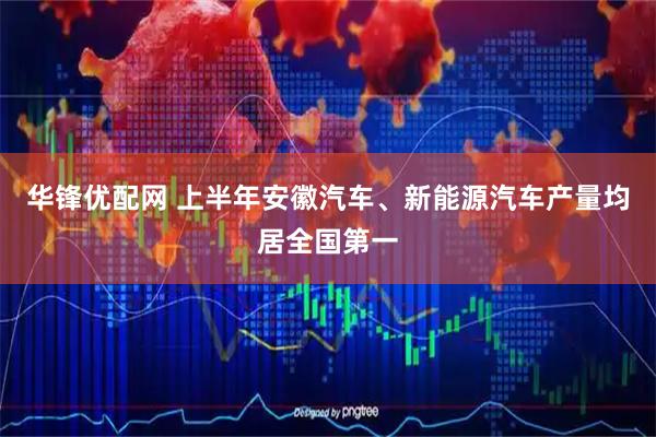 华锋优配网 上半年安徽汽车、新能源汽车产量均居全国第一