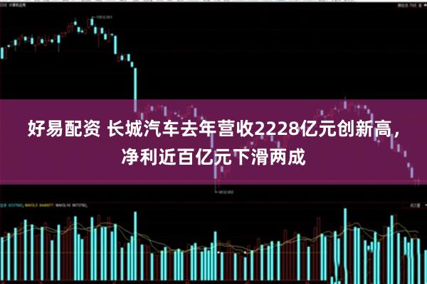 好易配资 长城汽车去年营收2228亿元创新高，净利近百亿元下滑两成